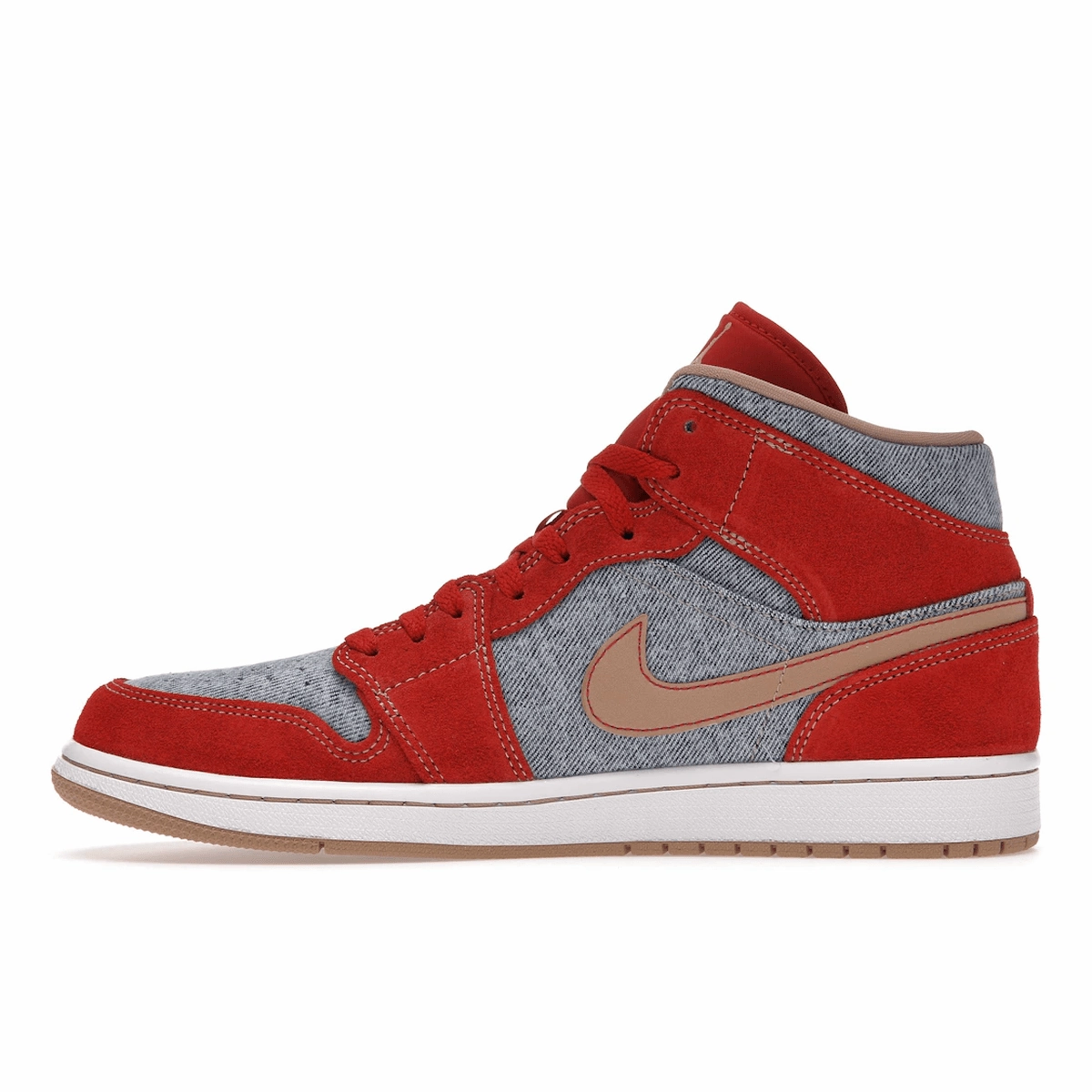 Air Jordan 1 Mid Denim Red Air Jordan 1 Mid retro sneakers