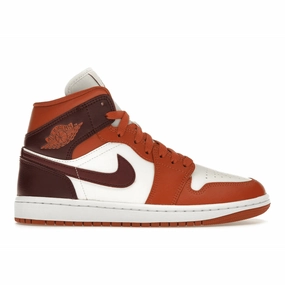 Air Jordan 1 Mid Dusty Peach Night Maroon Air Jordan 1 Mid sneakers with bold retro vibes