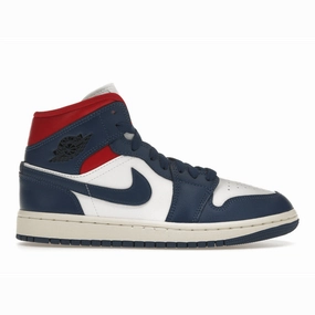 Air Jordan 1 Mid French Blue Gym Red Air Jordan 1 Mid sneakers with bold retro vibes