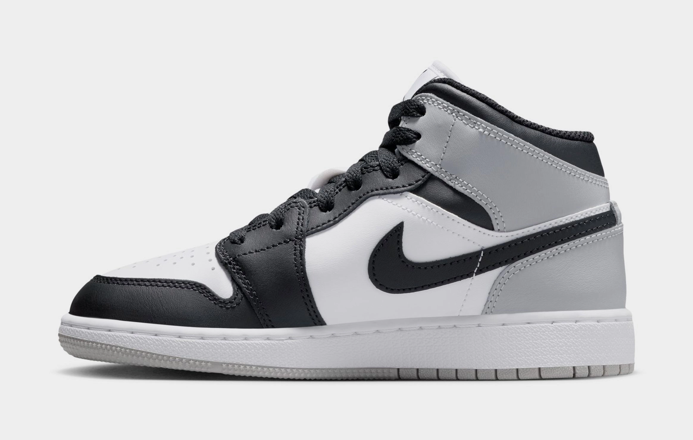 Air Jordan 1 Mid Grade School Lifestyle Shoes (White/Black/Rust/Pin) Air Jordan 1 original design shoes