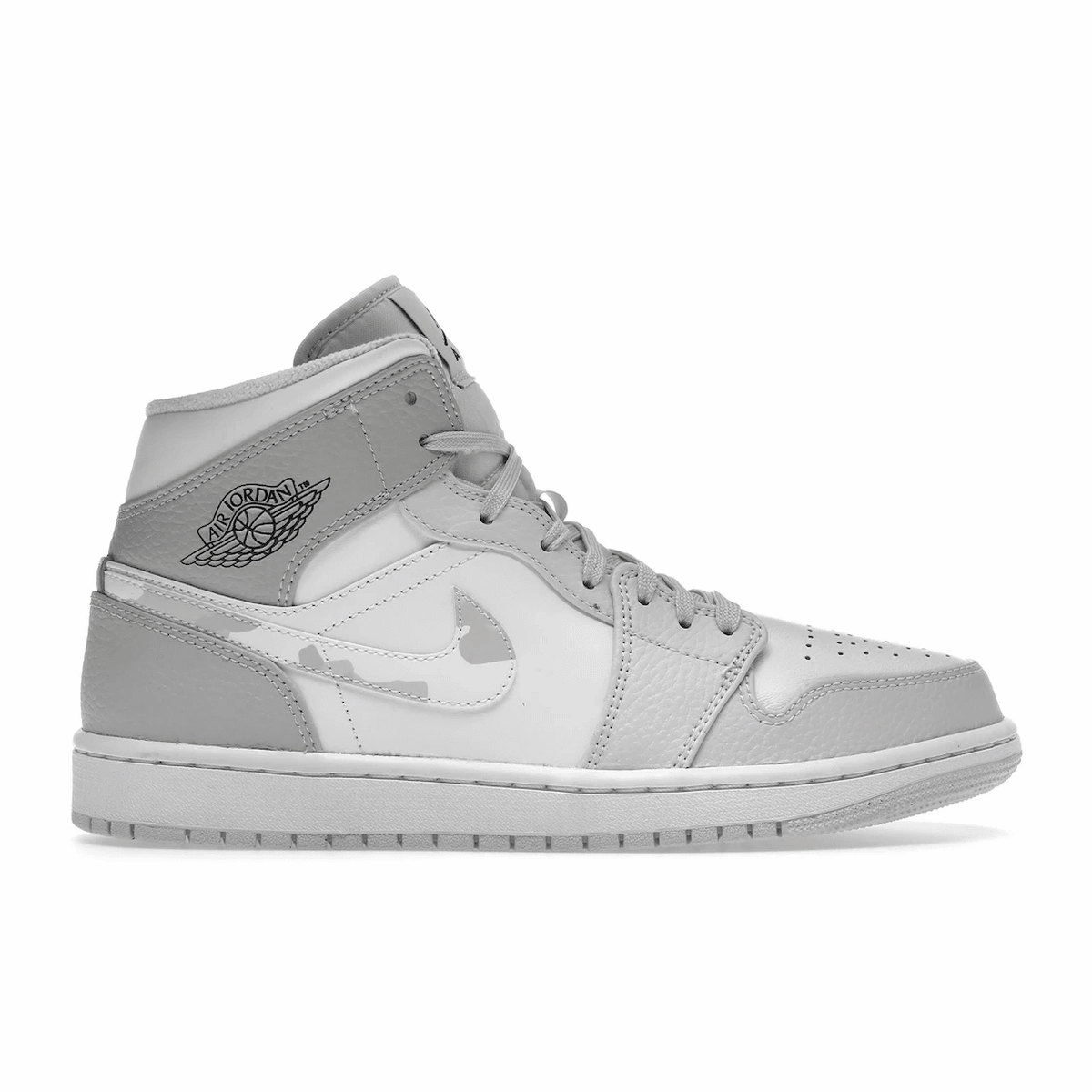 Air Jordan 1 Mid Grey Camo Air Jordan 1 Mid sneakers with bold retro vibes