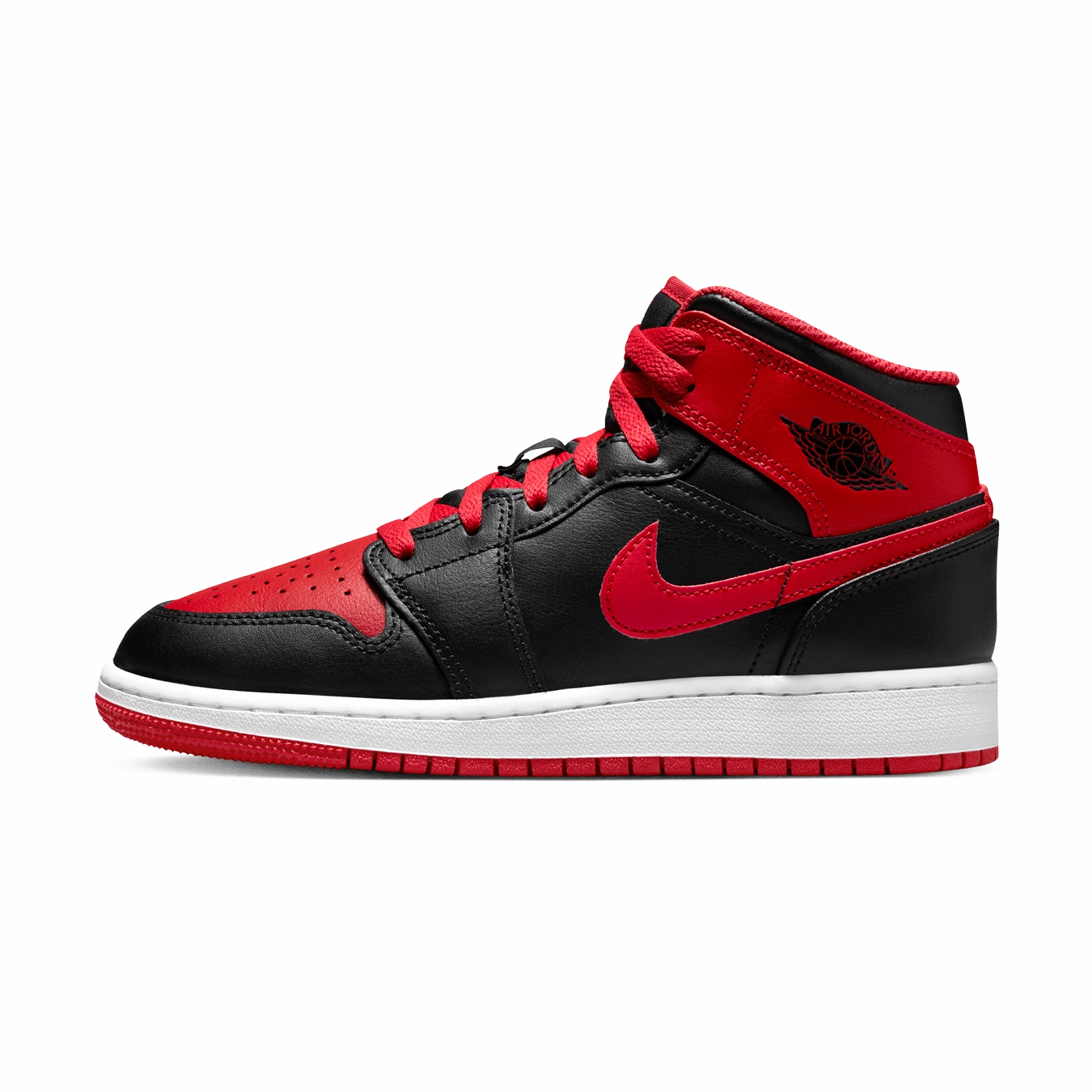 Air Jordan 1 Mid GS 'Alternate Bred' Air Jordan 1 sneakers with heritage court style