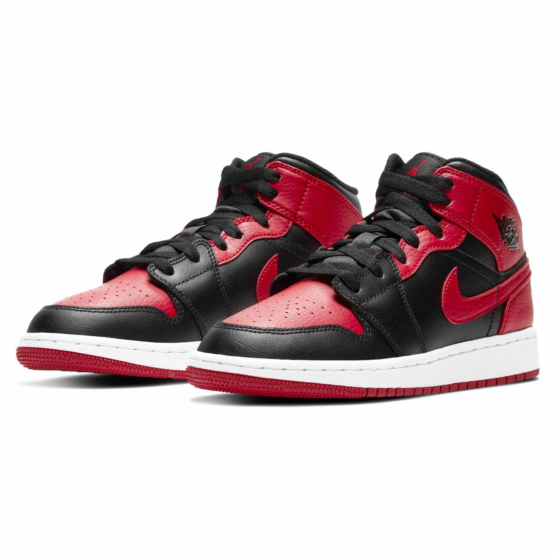 Air Jordan 1 Mid GS 'Banned' Air Jordan 1 vintage style sneakers