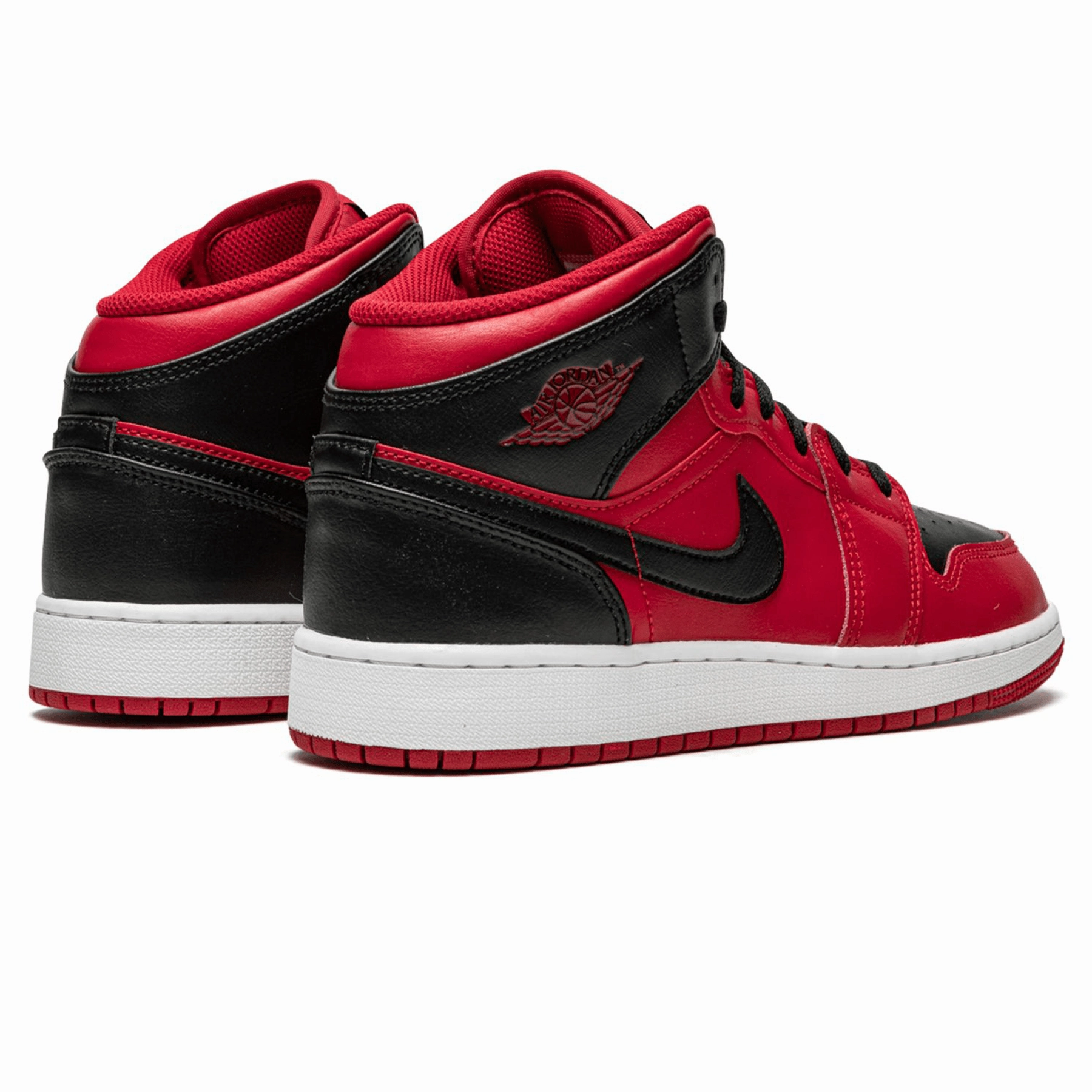 Air Jordan 1 Mid GS 'Black Gym Red' Air Jordan 1 classic sneakers