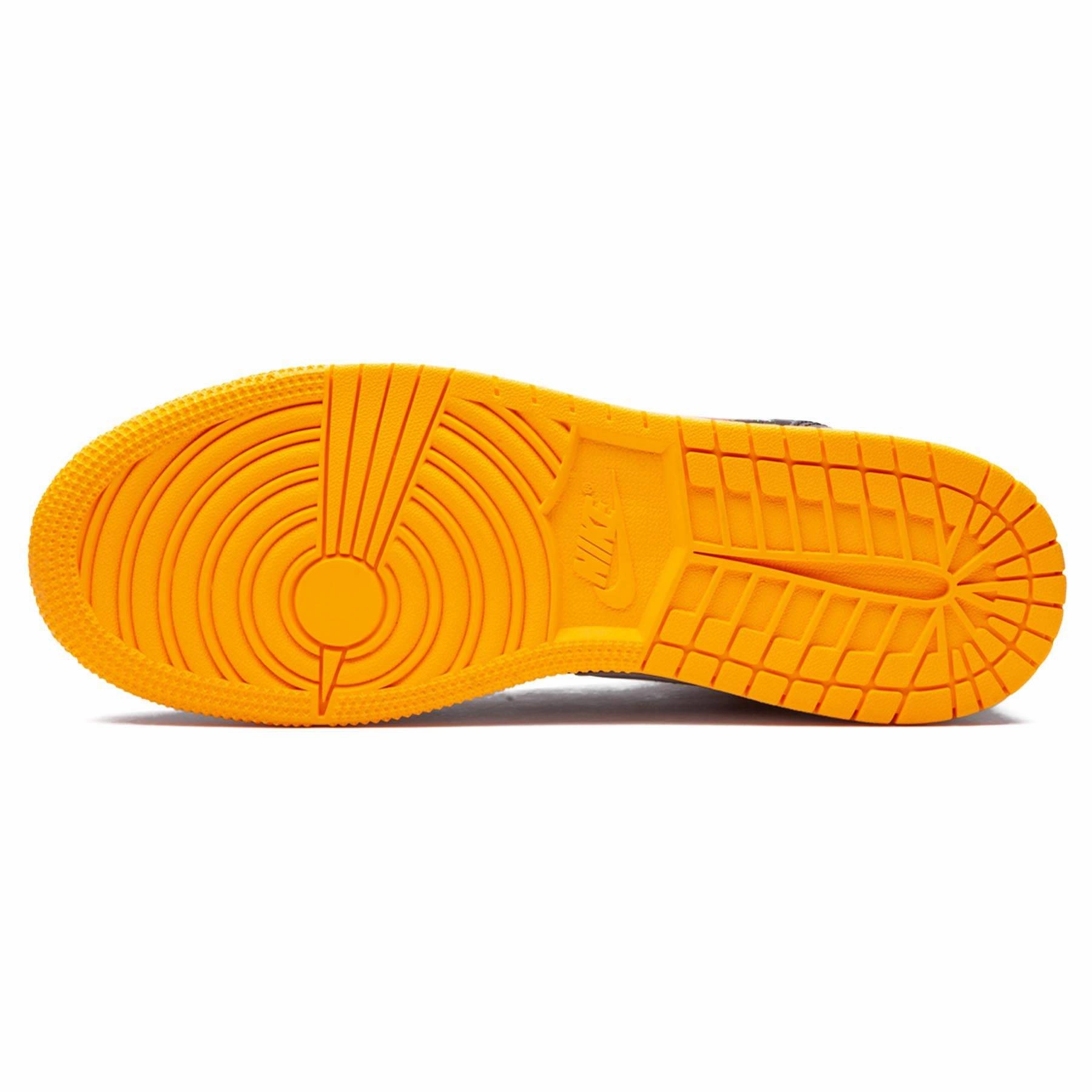 Air Jordan 1 Mid GS 'Black Laser Orange' Air Jordan 1 Mid streetwear shoes