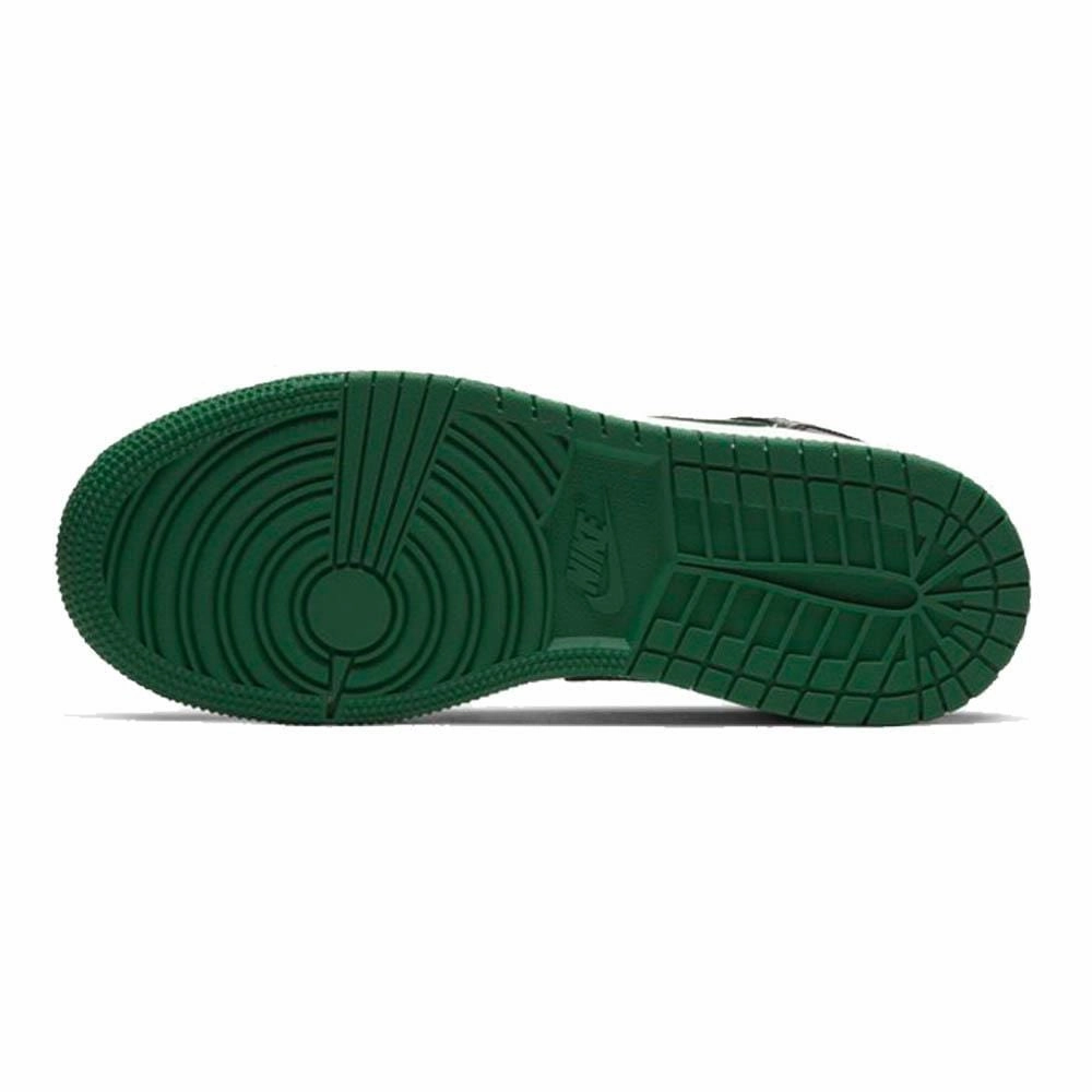 Air Jordan 1 Mid GS 'Black Pine Green' Air Jordan 1 vintage style sneakers