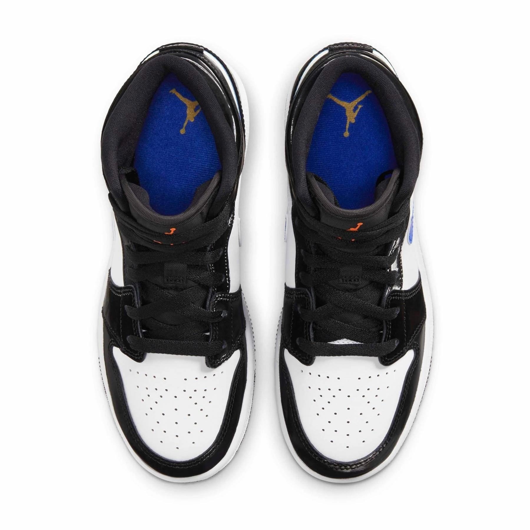 Air Jordan 1 Mid GS 'Black Racer Blue' Air Jordan 1 Mid streetwear shoes