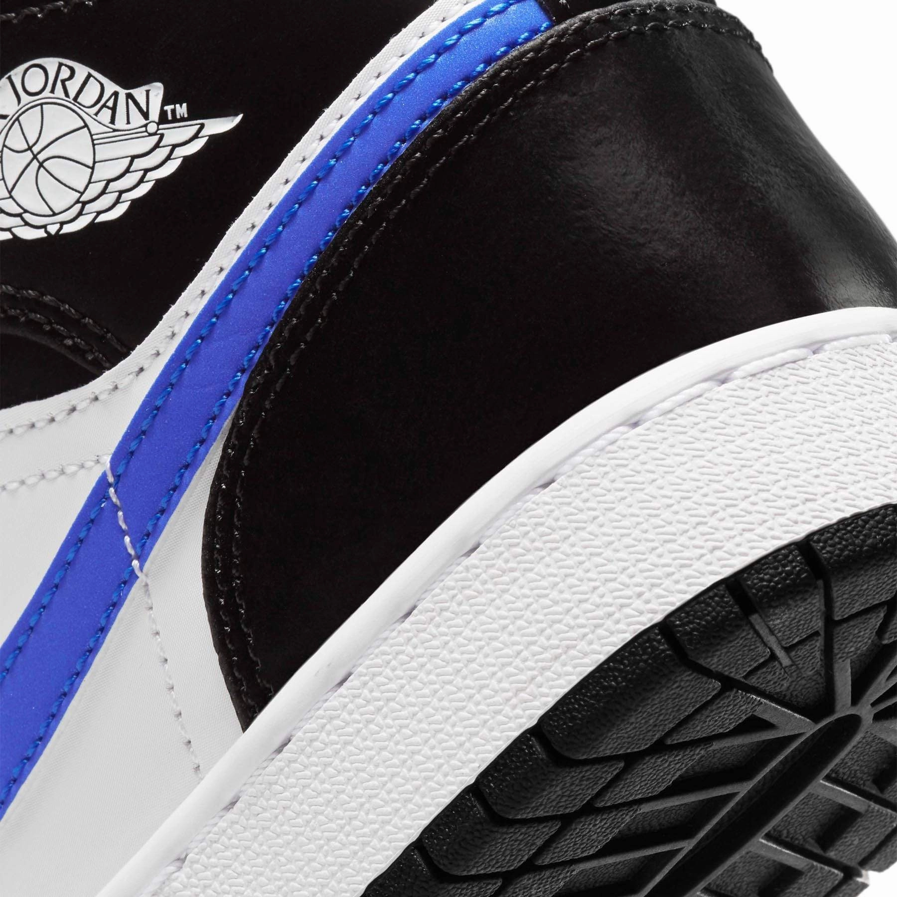 Air Jordan 1 Mid GS 'Black Racer Blue' Air Jordan 1 Mid streetwear shoes