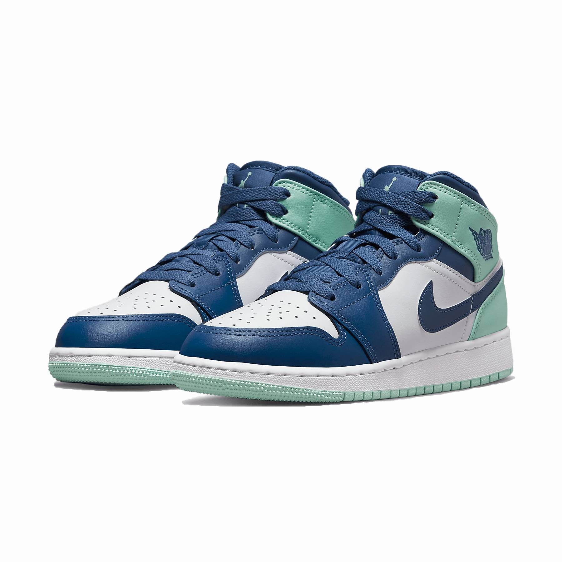 Air Jordan 1 Mid GS 'Blue Mint' Air Jordan 1 vintage style sneakers