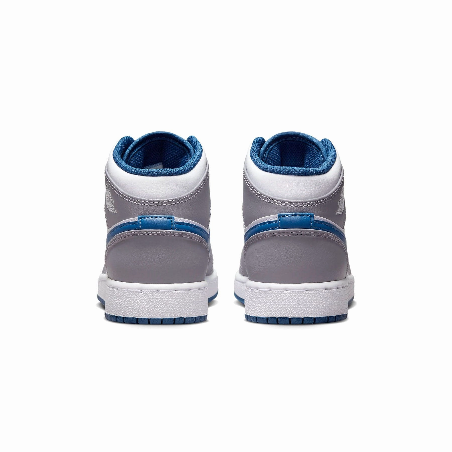 Air Jordan 1 Mid GS 'Cement True Blue' Air Jordan 1 Mid streetwear shoes