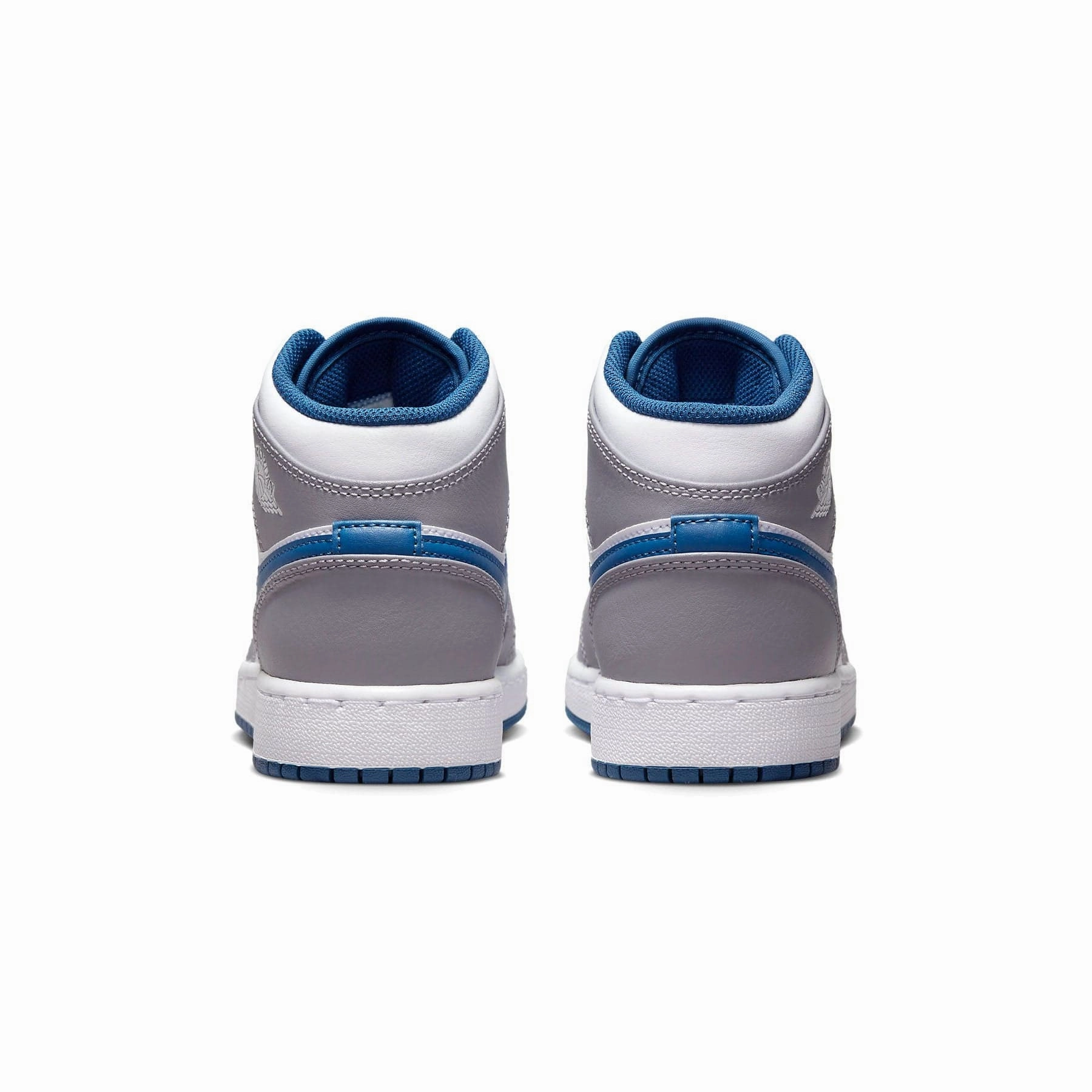 Air Jordan 1 Mid GS 'Cement True Blue' Air Jordan 1 vintage style sneakers