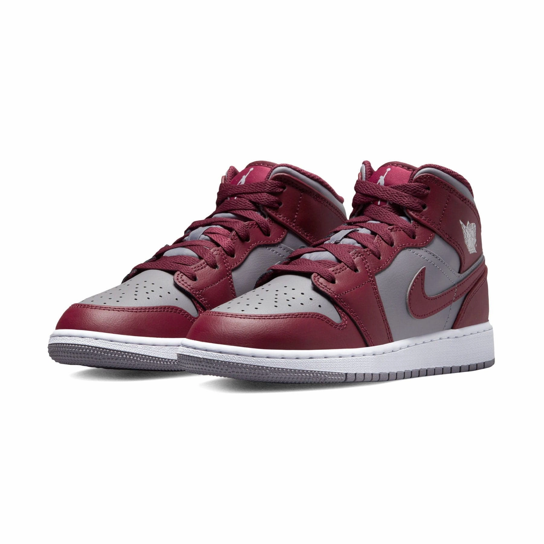 Air Jordan 1 Mid GS 'Cherrywood Red' Air Jordan 1 classic sneakers