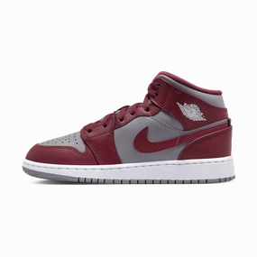 Air Jordan 1 Mid GS 'Cherrywood Red' Air Jordan 1 Mid versatile shoes for daily wear