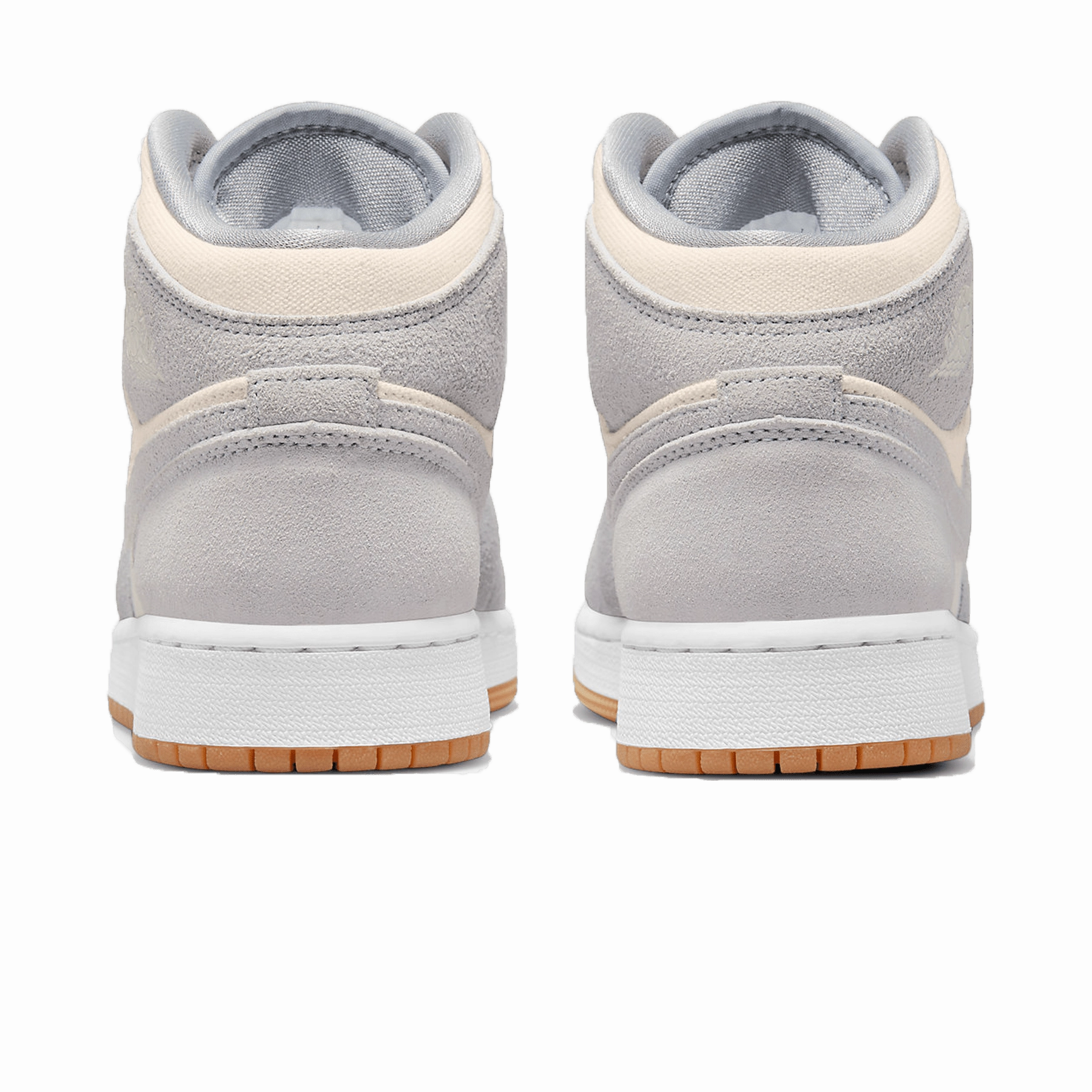 Air Jordan 1 Mid GS 'Coconut Milk Particle Grey' Air Jordan 1 vintage style sneakers