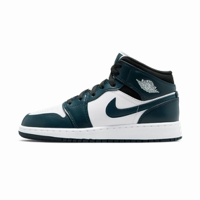 Air Jordan 1 Mid GS 'Dark Teal' Air Jordan 1 Mid versatile shoes for daily wear