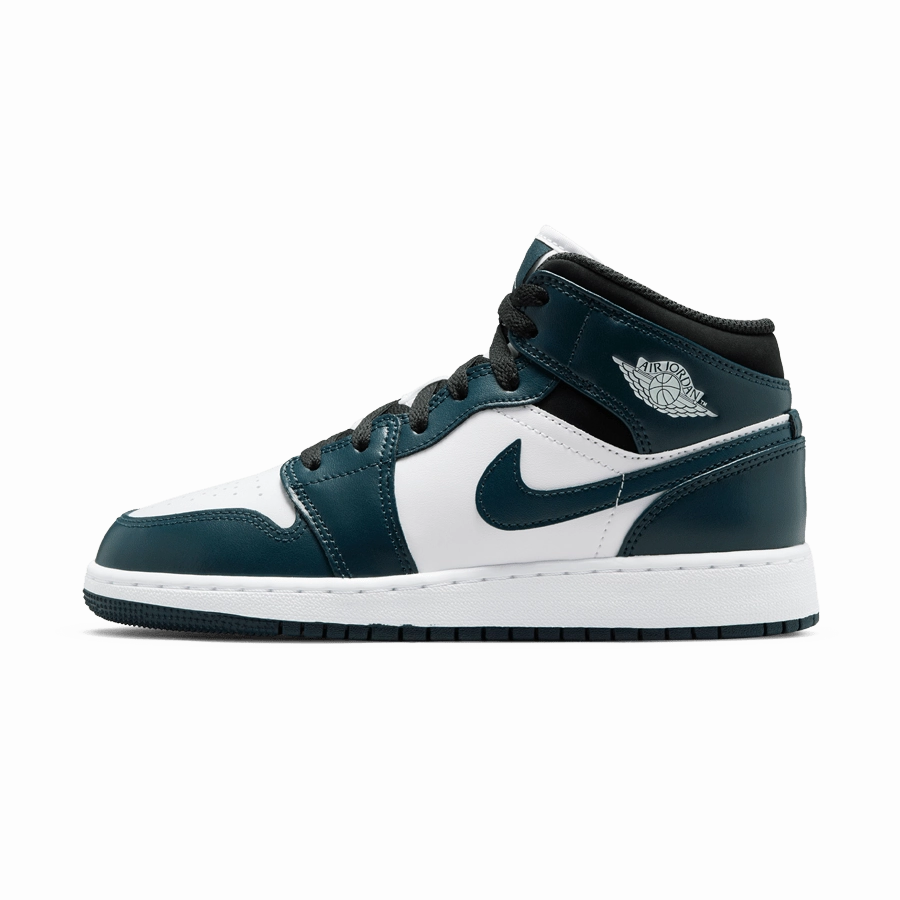 Air Jordan 1 Mid GS 'Dark Teal' Air Jordan 1 Mid versatile shoes for daily wear