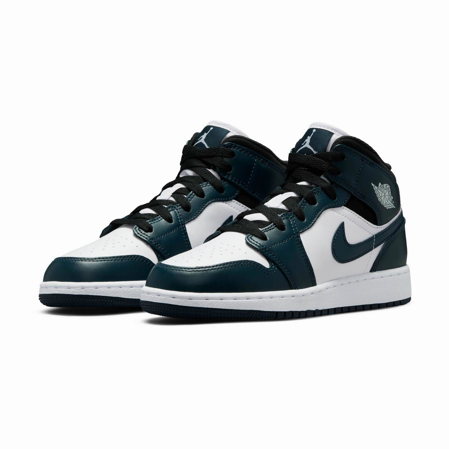Air Jordan 1 Mid GS 'Dark Teal' Air Jordan 1 Mid streetwear shoes