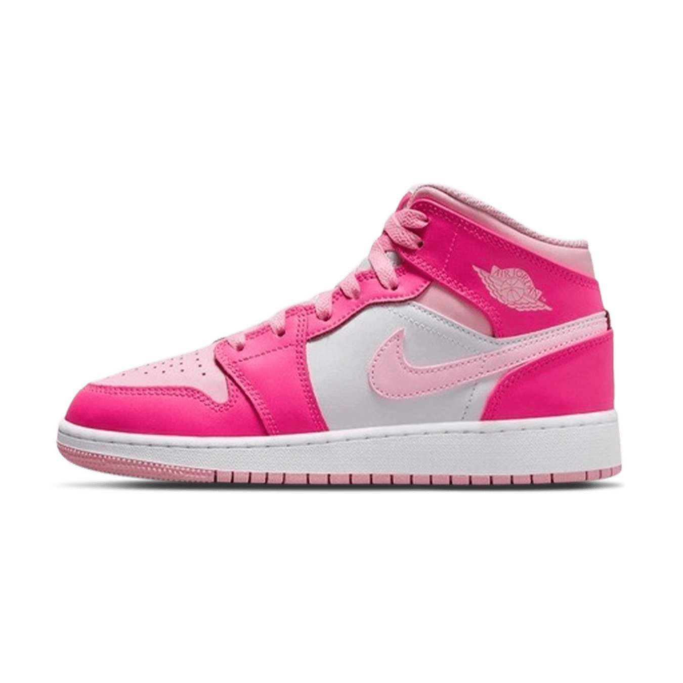 Air Jordan 1 Mid GS 'Fierce Pink' Air Jordan 1 Mid versatile shoes for daily wear