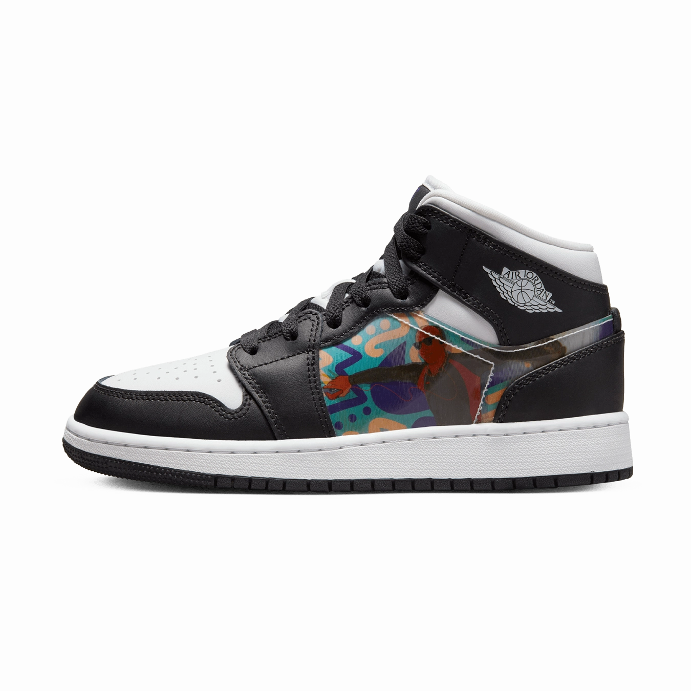 Air Jordan 1 Mid GS 'Hologram' Air Jordan 1 Mid versatile shoes for daily wear
