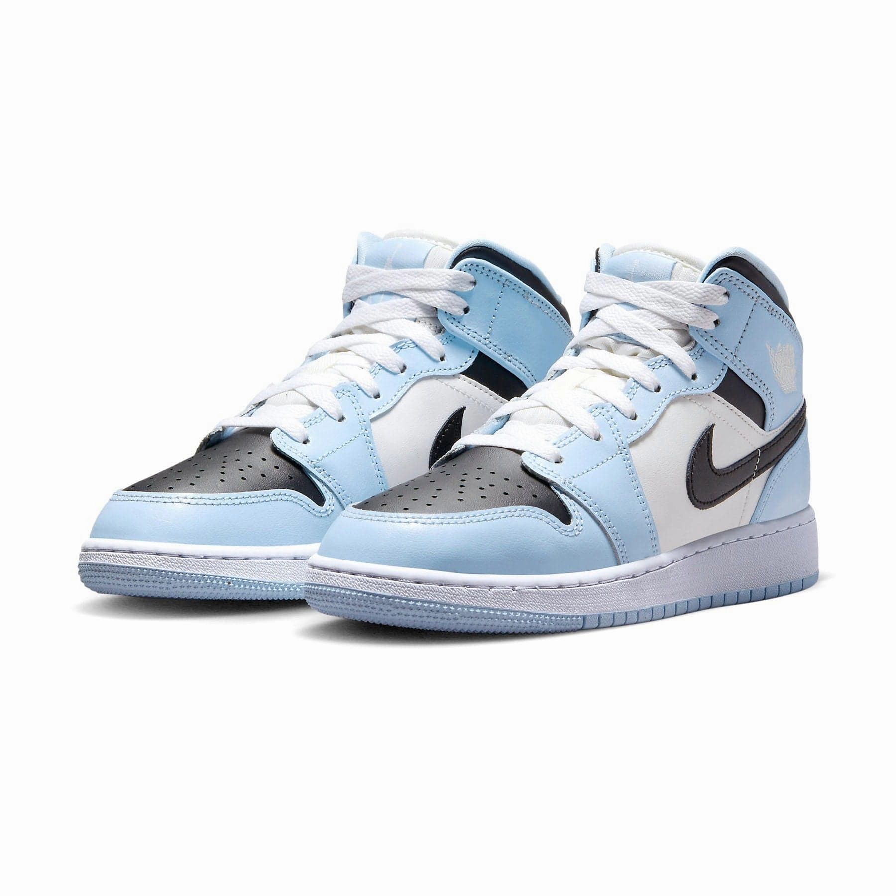 Air Jordan 1 Mid GS 'Ice Blue' Air Jordan 1 vintage style sneakers
