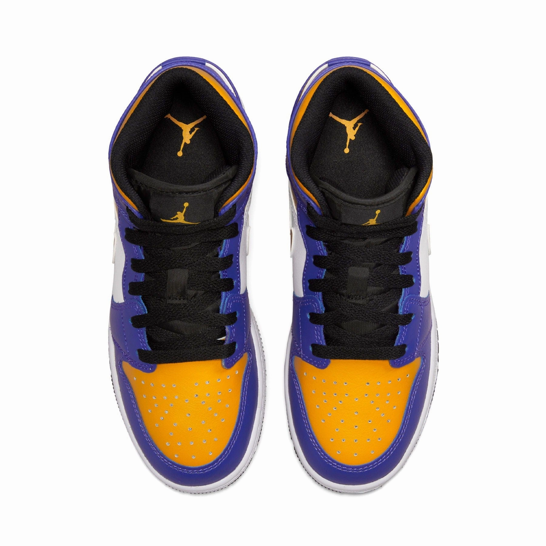 Air Jordan 1 Mid GS 'Lakers' Air Jordan 1 Mid streetwear shoes