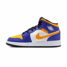Air Jordan 1 Mid GS 'Lakers' Air Jordan 1 timeless sneakers for Jordan fans