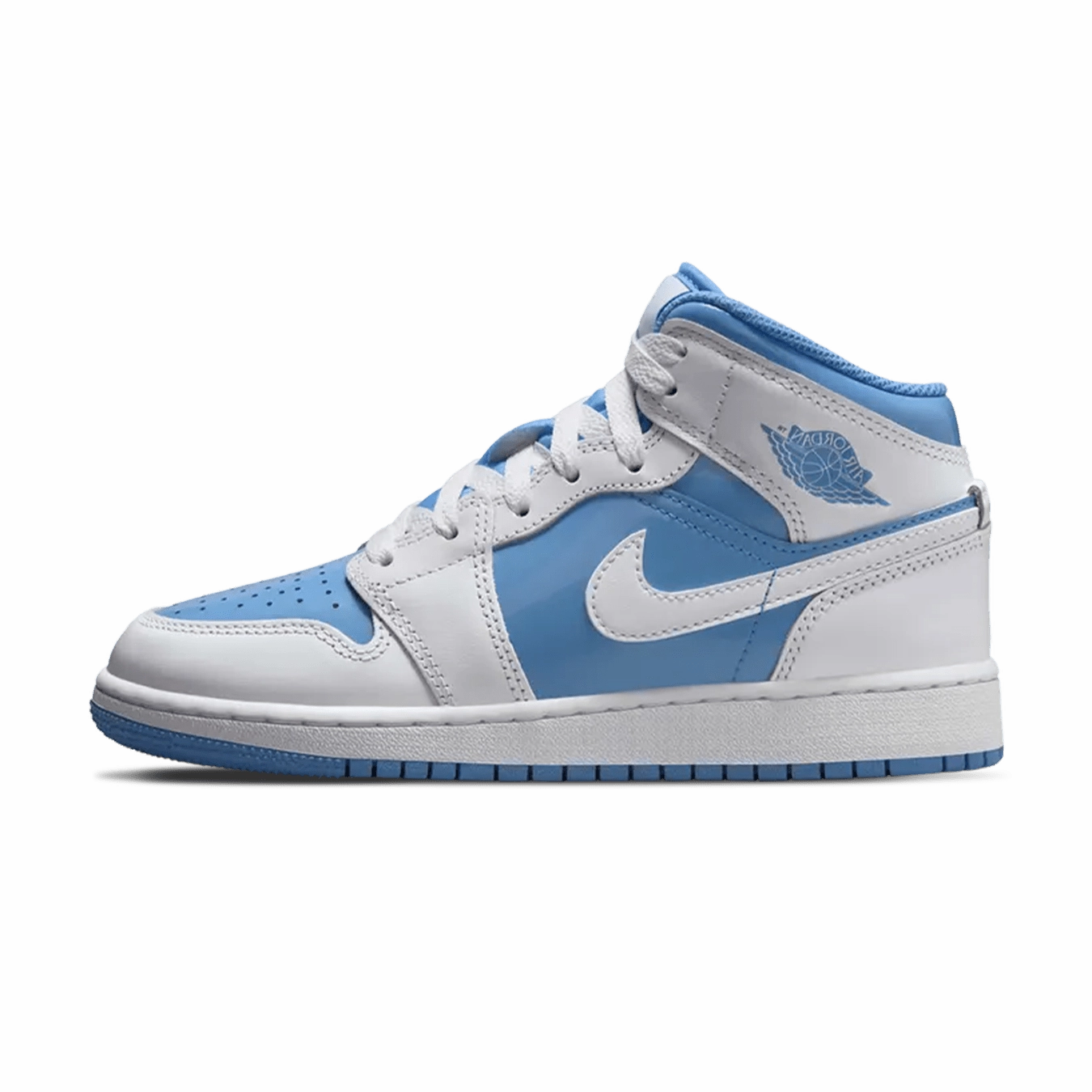 Air Jordan 1 Mid GS 'Legend Blue' Air Jordan 1 sneakers with heritage court style