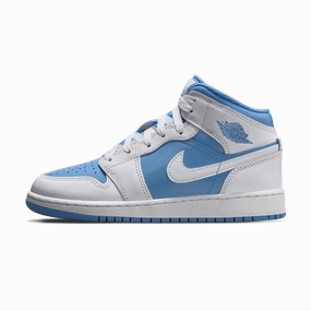 Air Jordan 1 Mid GS 'Legend Blue' Air Jordan 1 sneakers with heritage court style