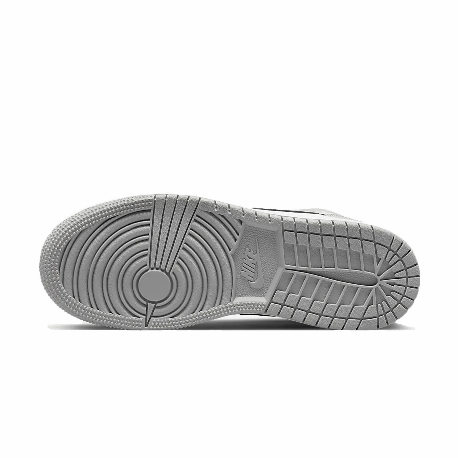 Air Jordan 1 Mid GS 'Light Smoke Grey' Air Jordan 1 Mid streetwear shoes