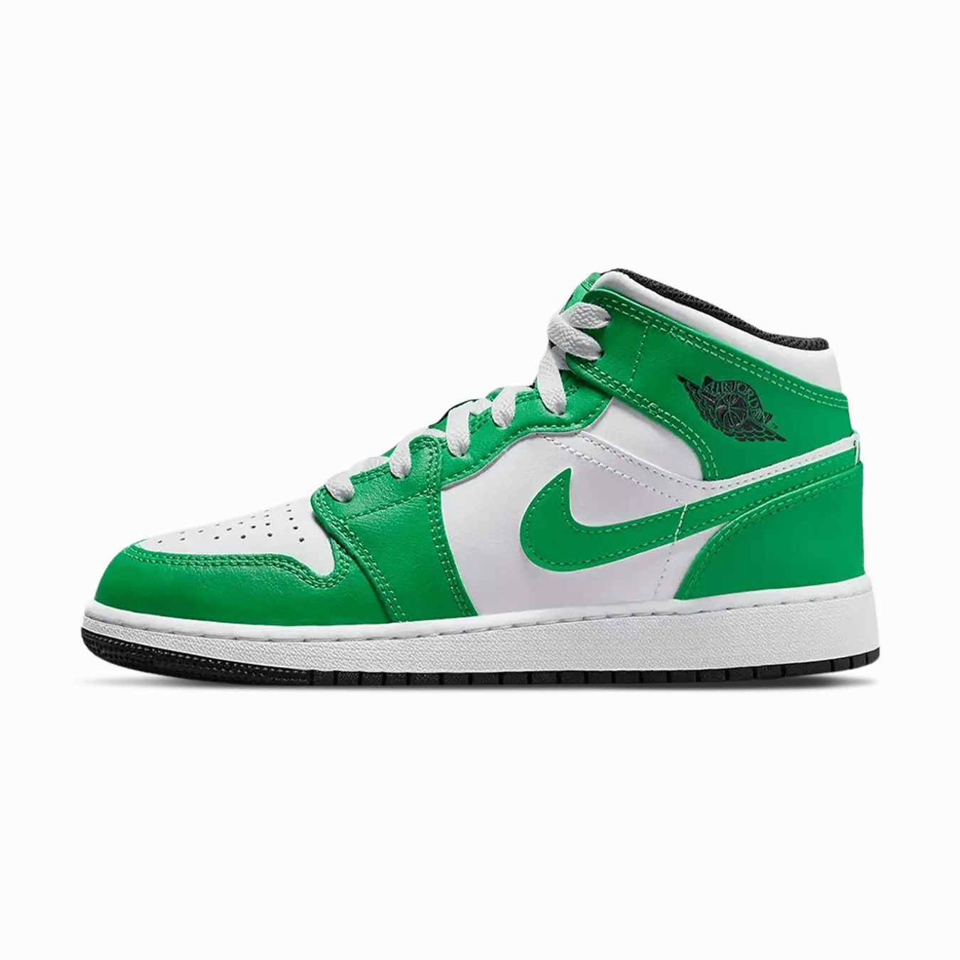 Air Jordan 1 Mid GS 'Lucky Green' Air Jordan 1 Mid versatile shoes for daily wear