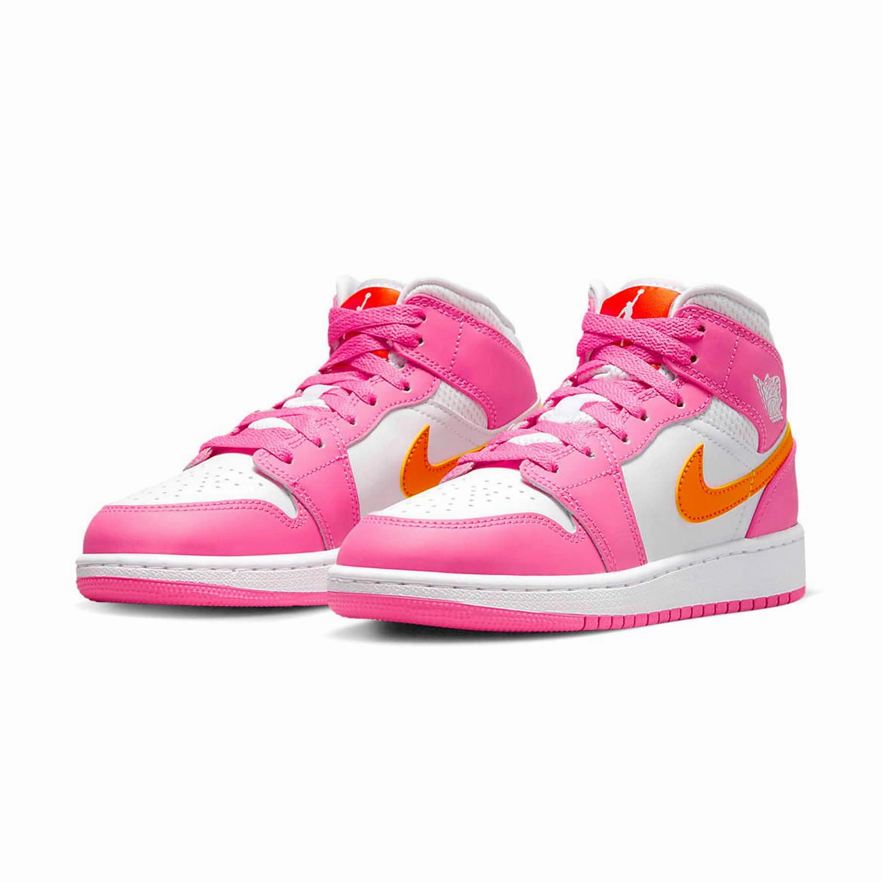 Air Jordan 1 Mid GS 'Pinksicle Orange' Air Jordan 1 Mid streetwear shoes