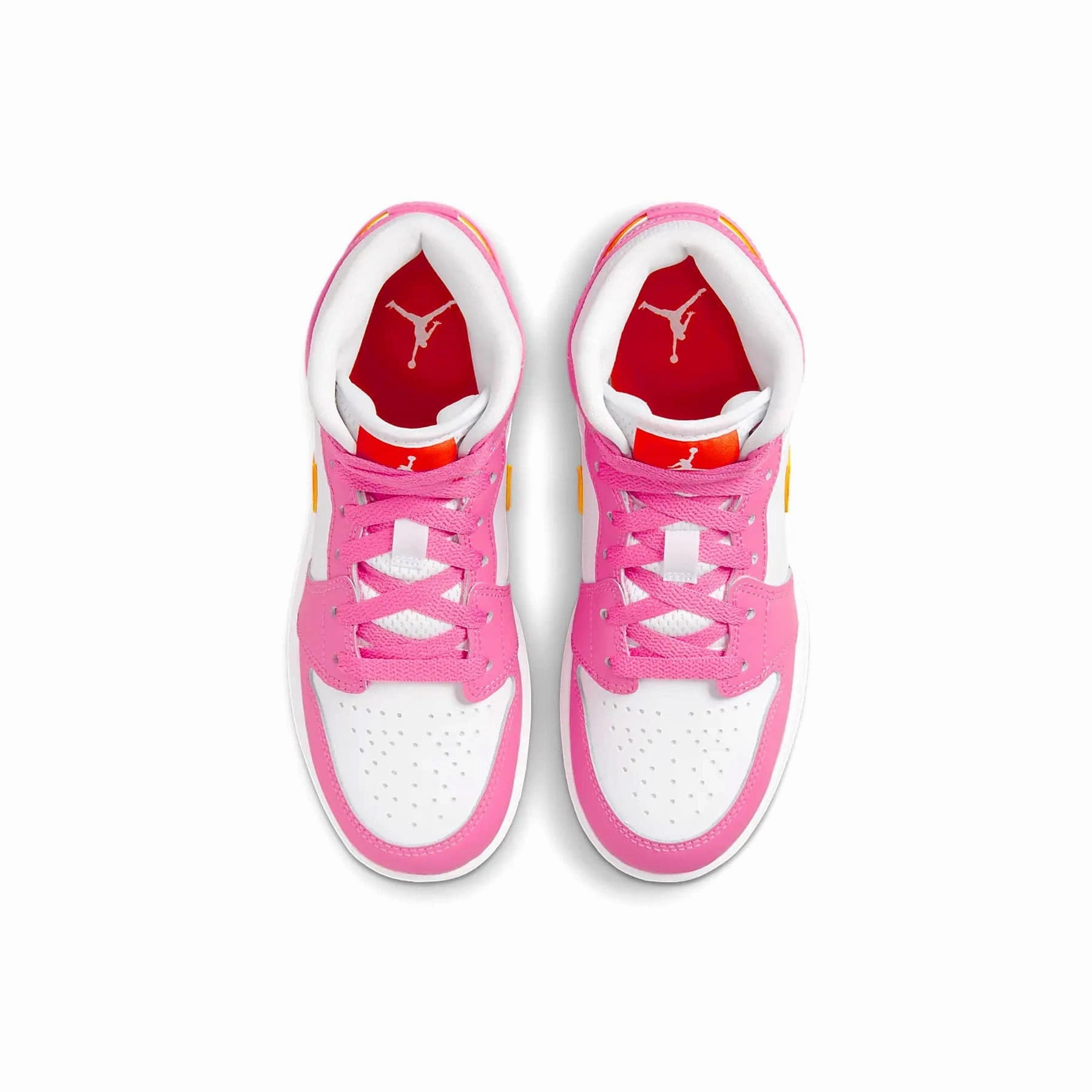 Air Jordan 1 Mid GS 'Pinksicle Orange' Air Jordan 1 Mid streetwear shoes