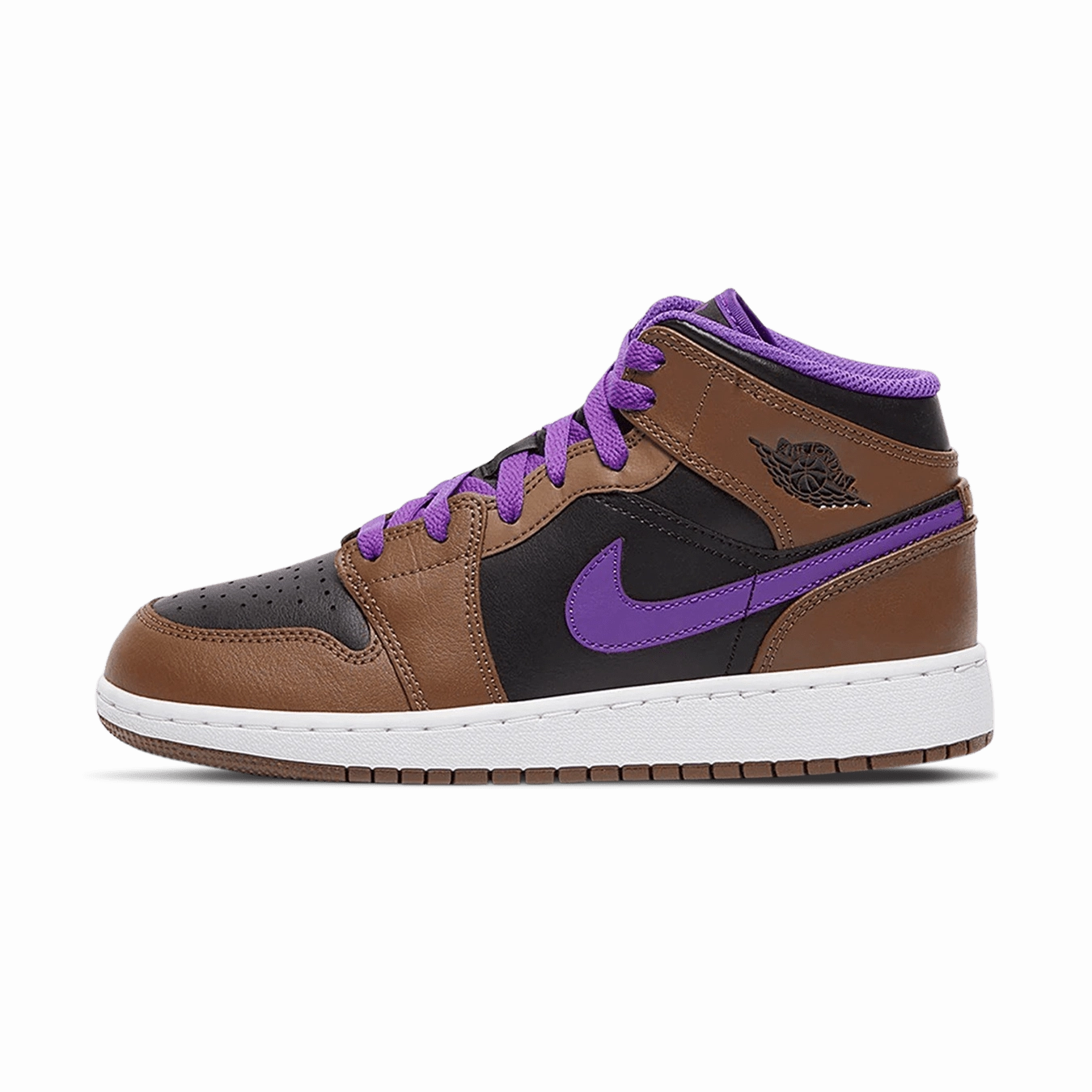 Air Jordan 1 Mid GS 'Purple Mocha' Air Jordan 1 Mid versatile shoes for daily wear