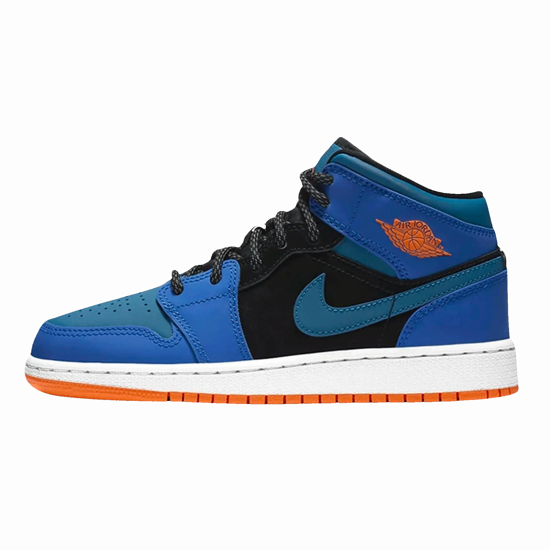 Air Jordan 1 Mid GS 'Racer Blue' Air Jordan 1 sneakers with heritage court style