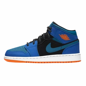 Air Jordan 1 Mid GS 'Racer Blue' Air Jordan 1 sneakers with heritage court style