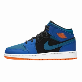 Air Jordan 1 Mid GS 'Racer Blue' Air Jordan 1 Mid versatile shoes for daily wear