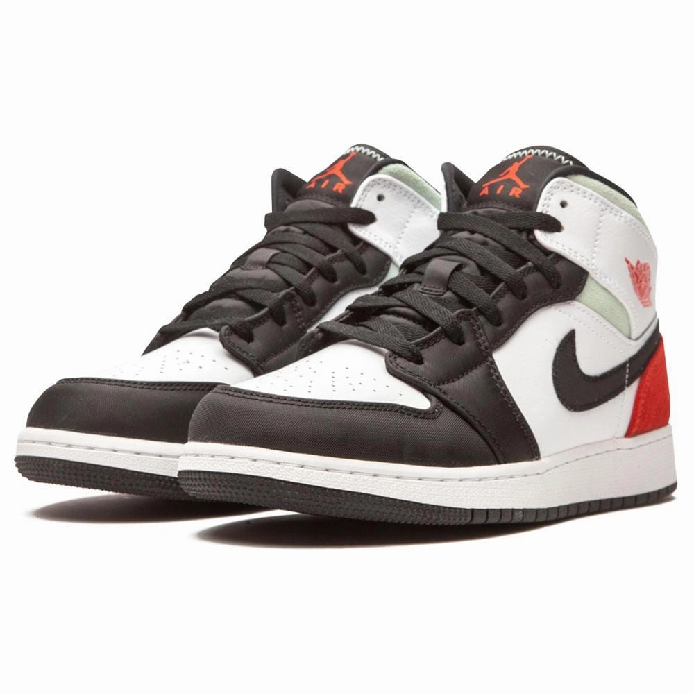 Air Jordan 1 Mid GS 'Red Mint' Air Jordan 1 vintage style sneakers