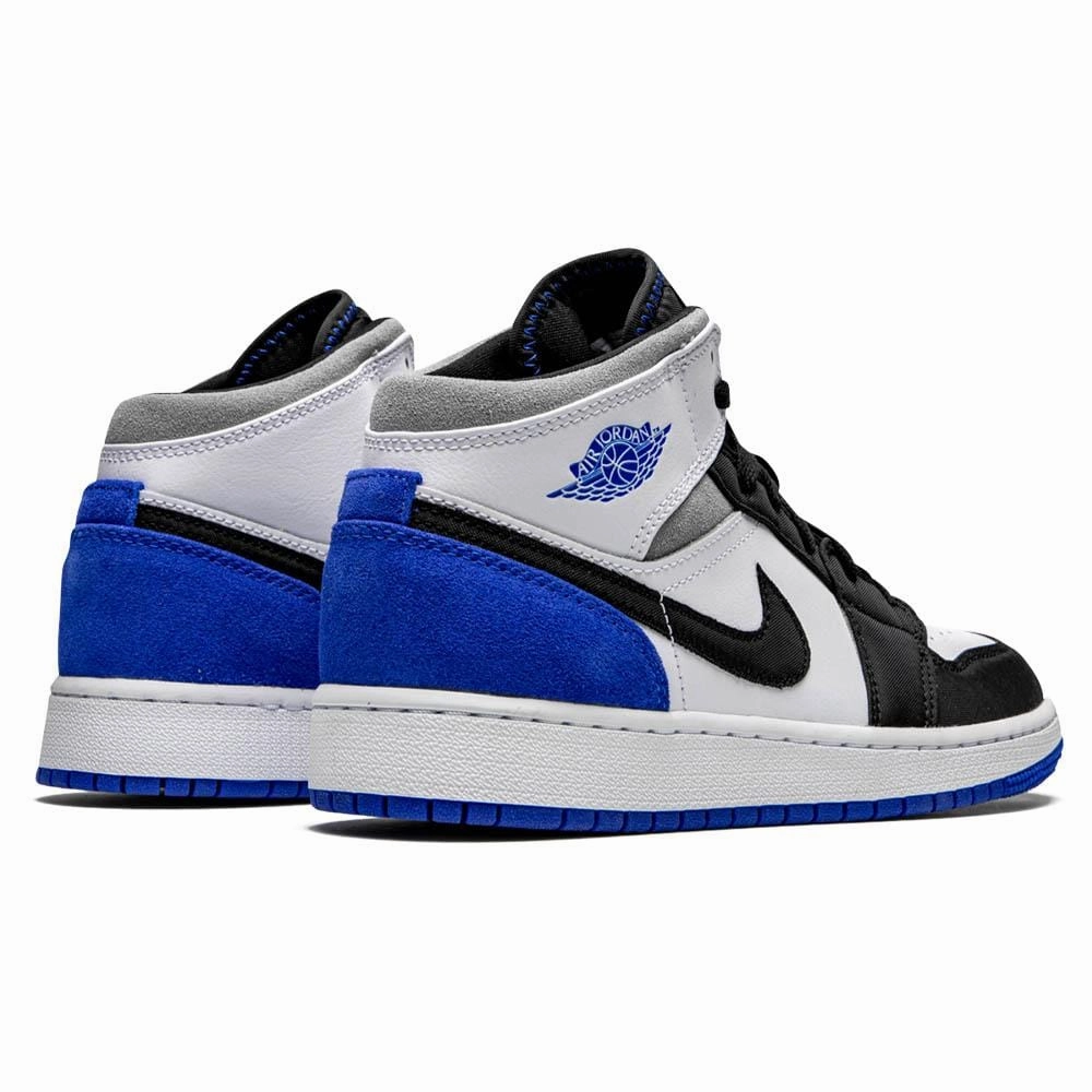 Air Jordan 1 Mid GS 'Royal White' Air Jordan 1 Mid streetwear shoes