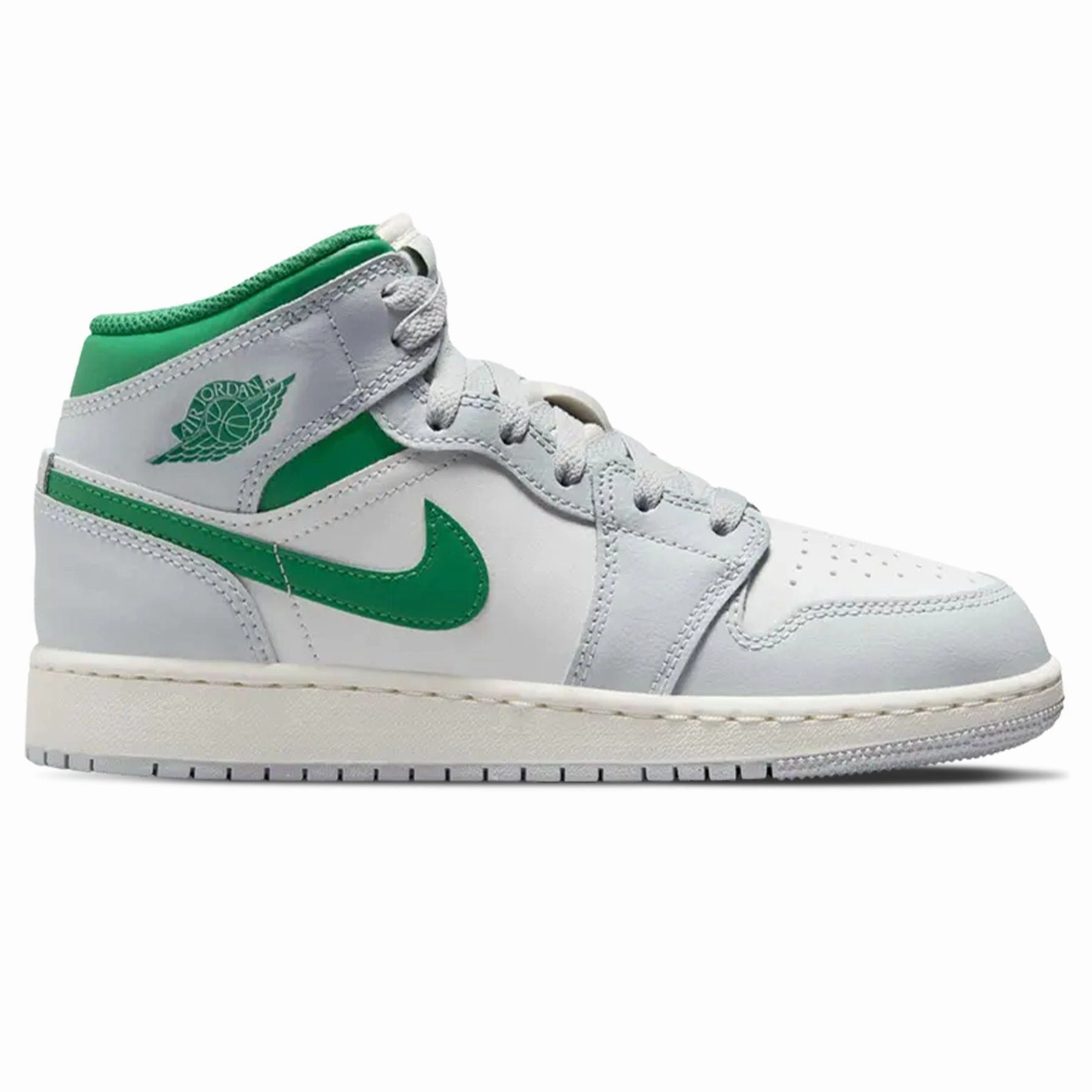 Air Jordan 1 Mid GS 'Summit White Pine Green' Air Jordan 1 classic sneakers
