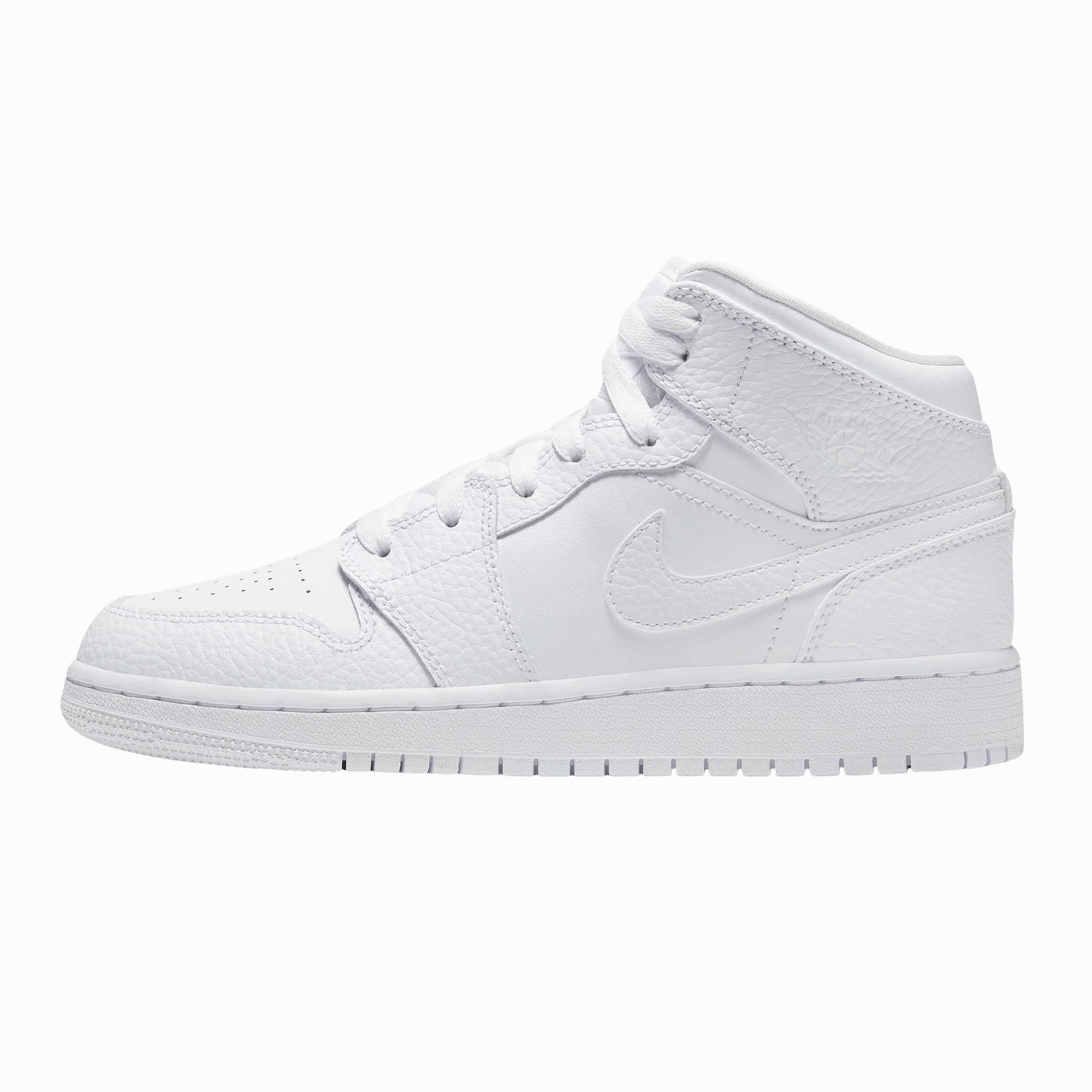 Air Jordan 1 Mid GS 'Triple White' Air Jordan 1 vintage style sneakers