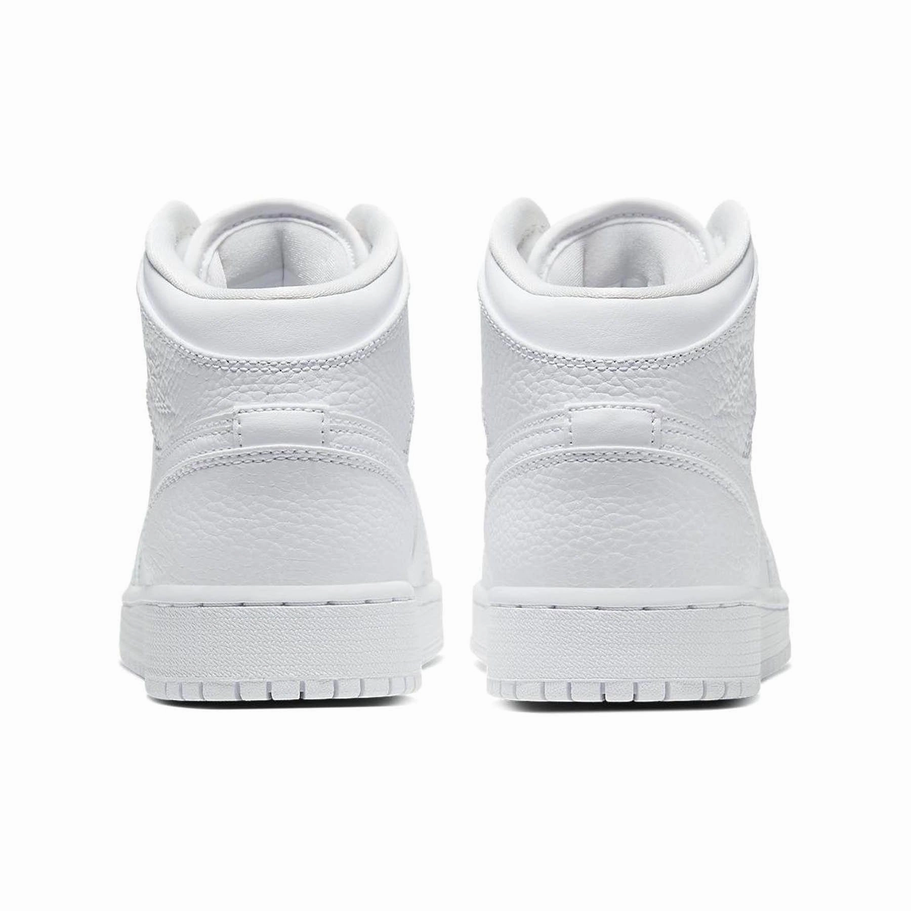 Air Jordan 1 Mid GS 'Triple White' Air Jordan 1 vintage style sneakers