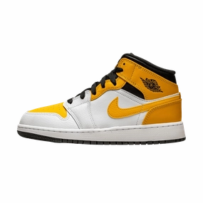 Air Jordan 1 Mid GS 'University Gold' Air Jordan 1 timeless sneakers for Jordan fans
