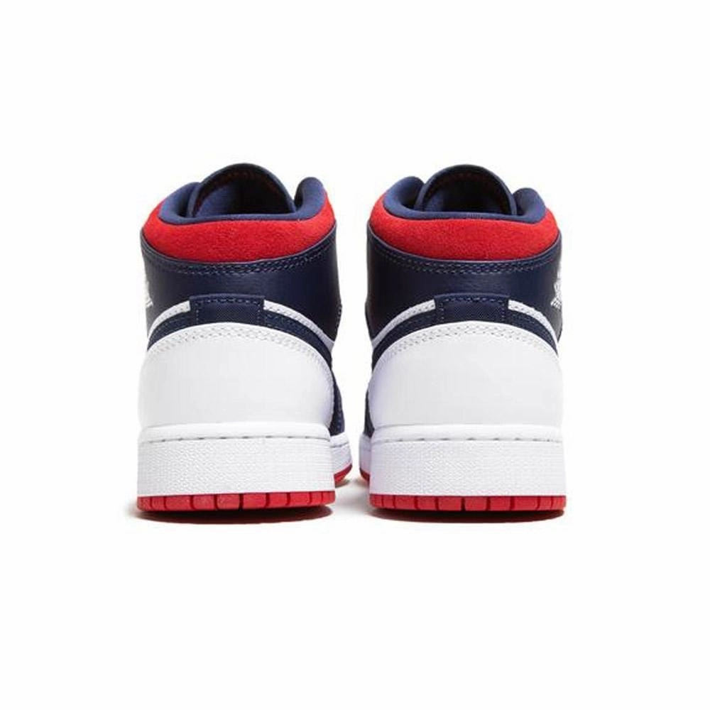Air Jordan 1 Mid GS 'USA Olympic' Air Jordan 1 vintage style sneakers