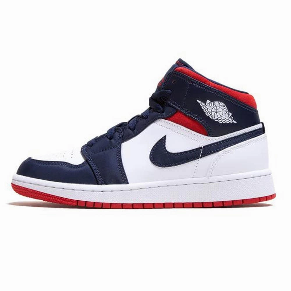 Air Jordan 1 Mid GS 'USA Olympic' Air Jordan 1 vintage style sneakers