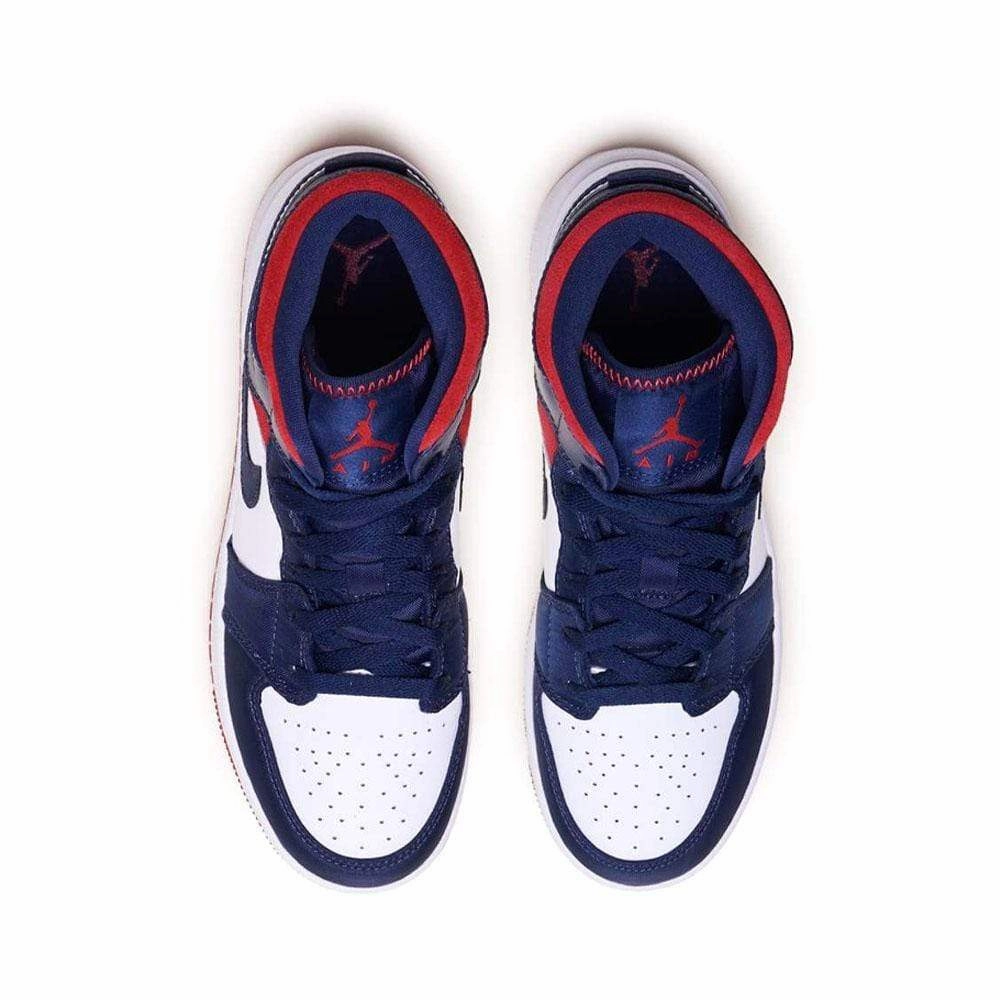 Air Jordan 1 Mid GS 'USA Olympic' Air Jordan 1 vintage style sneakers