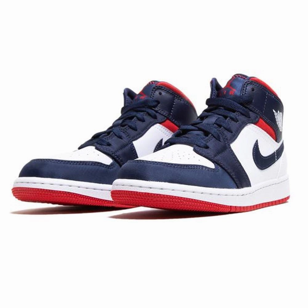 Air Jordan 1 Mid GS 'USA Olympic' Air Jordan 1 vintage style sneakers