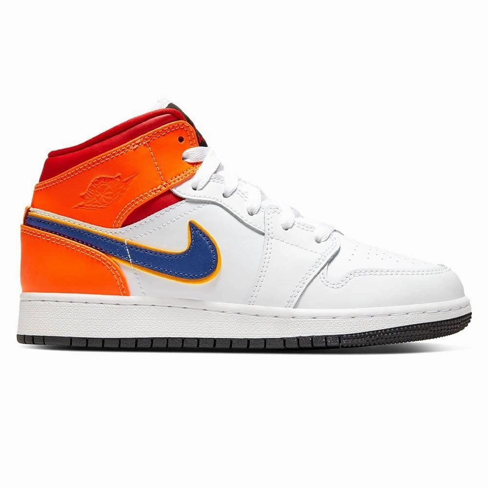 Air Jordan 1 Mid GS 'White Court Purple Teal' Air Jordan 1 vintage style sneakers