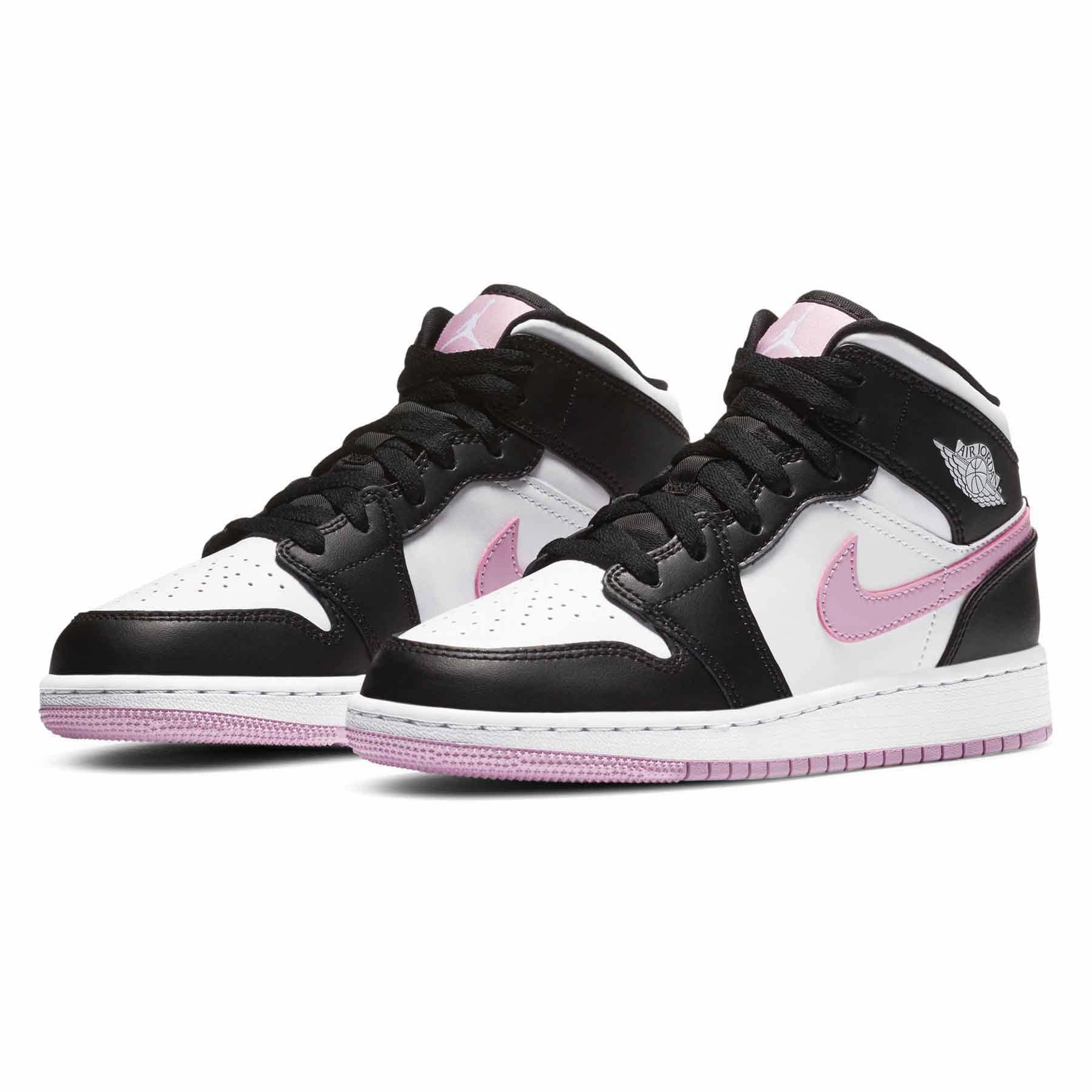 Air Jordan 1 Mid GS 'White Light Arctic Pink' Air Jordan 1 vintage style sneakers