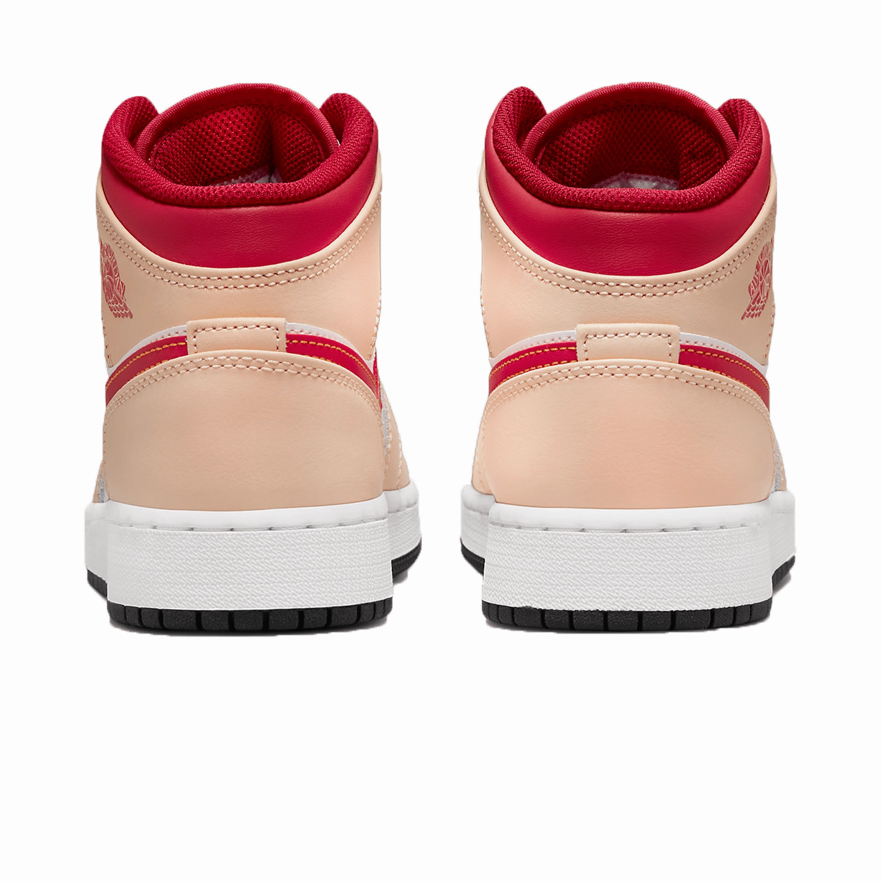 Air Jordan 1 Mid GS 'White Onyx Light Curry' Air Jordan 1 Mid streetwear shoes