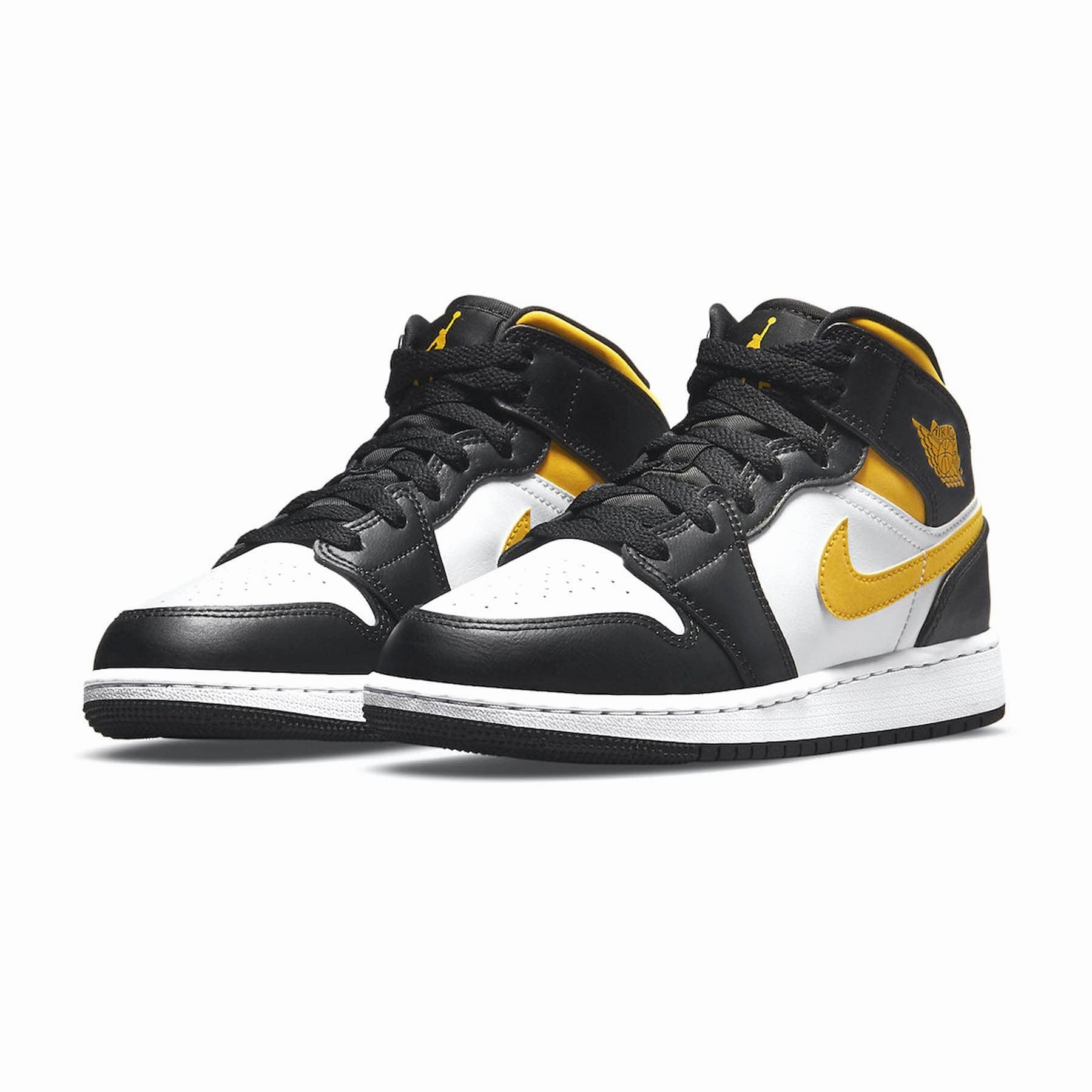Air Jordan 1 Mid GS 'White Pollen Black' Air Jordan 1 vintage style sneakers